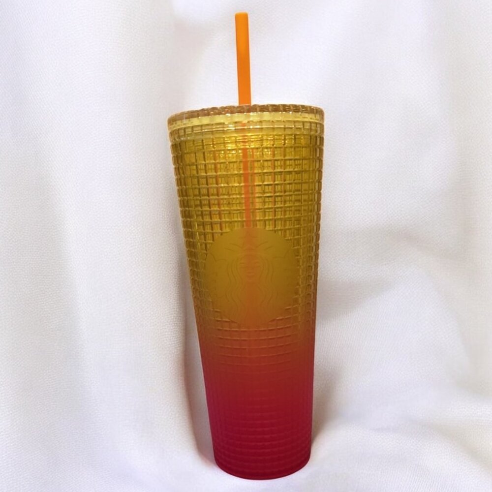 *NEW* Lemon Pink Gradient 2022 Starbucks 24oz Venti Tumbler